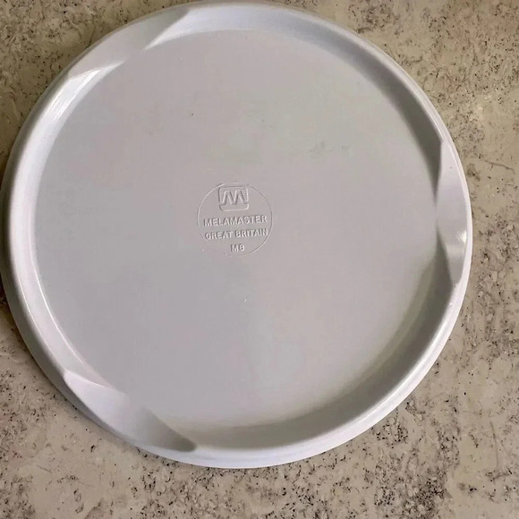 Vintage‎ Poppy Daisy Floral Teapot Stand Plate Kitchen Trivet Red White Melamine - Picture 4 of 8